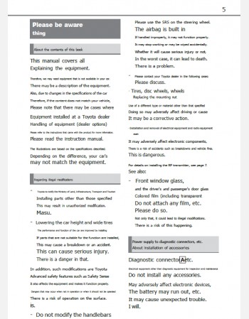 toyota corolla sport 2021-2022 owners manual